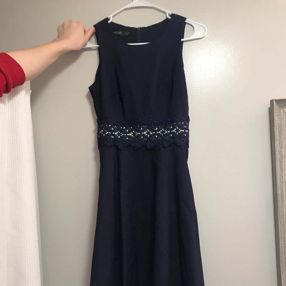 navy blue formal dress